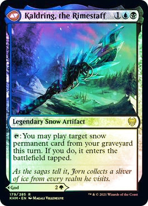 Jorn, God of Winter // Kaldring, the Rimestaff [Kaldheim Prerelease Pr Jorn, God of Winter // Kaldring, the Rimestaff [Kaldheim Prerelease Pr