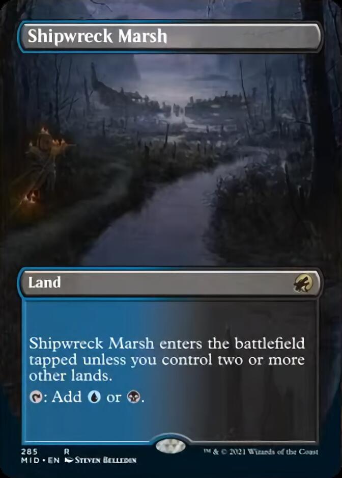 Shipwreck Marsh (Borderless Alternate Art) [Innistrad: Midnight Hunt]