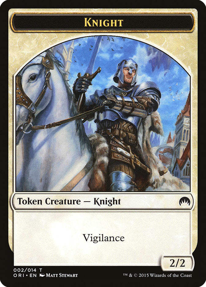 mtg cards that make knight tokens Token (2/2 - Vigilance) by Raphael The Gathering Ser Duncan the tall inspired