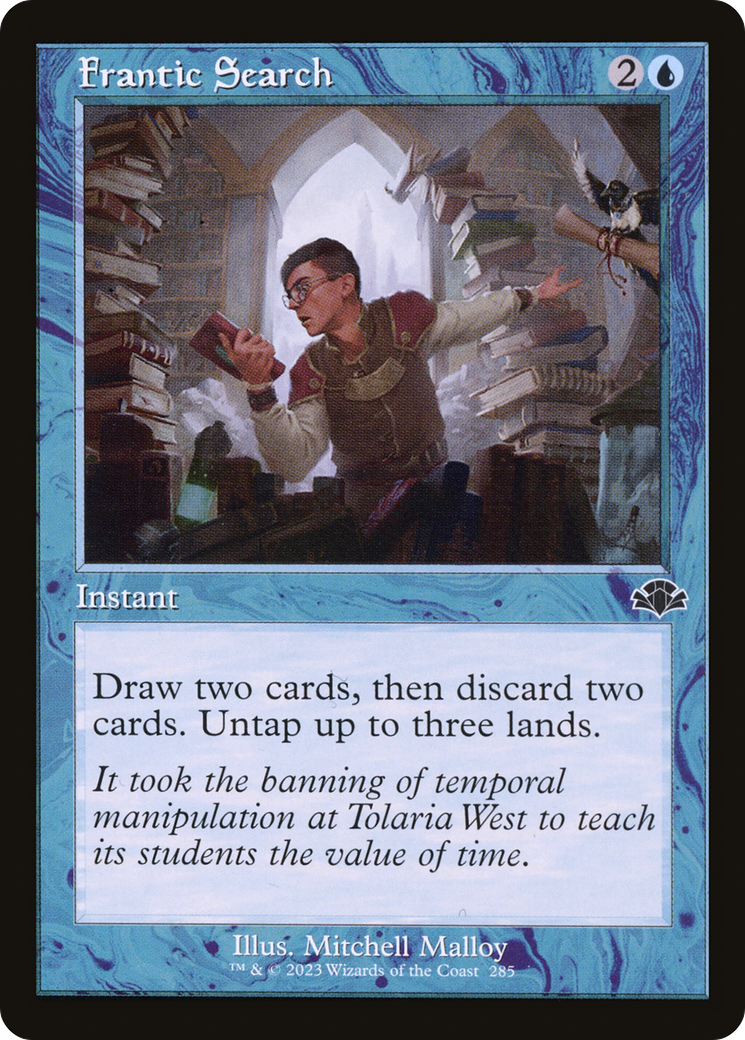 mtg cards like frantic search Design of a Card: Frantic Search