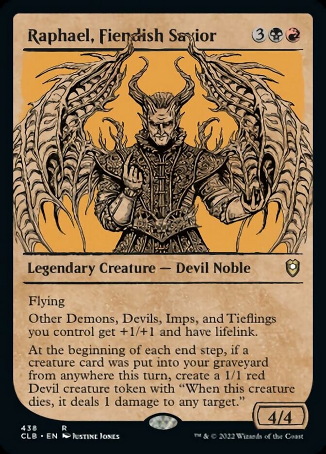 Raphael, Fiendish Savior (Showcase) [Commander Legends: Battle for Bal Raphael, Fiendish Savior (Showcase) [Commander Legends: Battle for Bal
