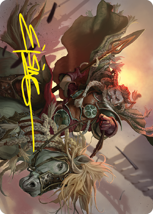 mtg eomer card Eomer of the Riddermark Art Card (Gold-Stamped Signature) [The Lord of