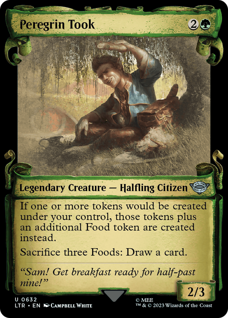 mtg lord of the rings green cards Peregrin Took [The Lord of the Rings: Tales of Middle-Earth Showcase S