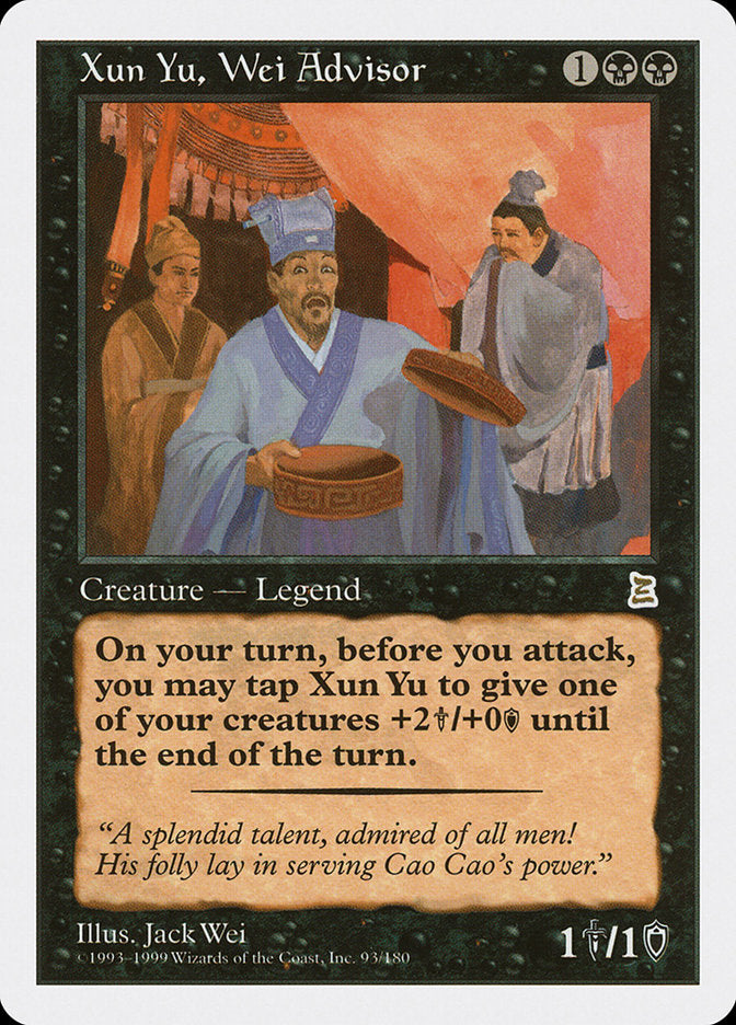 Xun Yu, Wei Advisor [Portal Three Kingdoms]