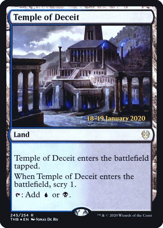 Temple of Deceit [Theros Beyond Death Prerelease Promos]
