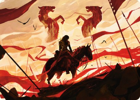 merry mtg card Merry, Esquire of Rohan Art Card [The Lord of the Rings: Tales of Midd