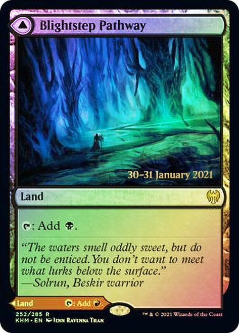 pathway cards mtg Riverglide // Lavaglide Pathway The Cosmos Serpent carved these tunnels Brightclimb Pathway, Zendikar Rising (ZNR)