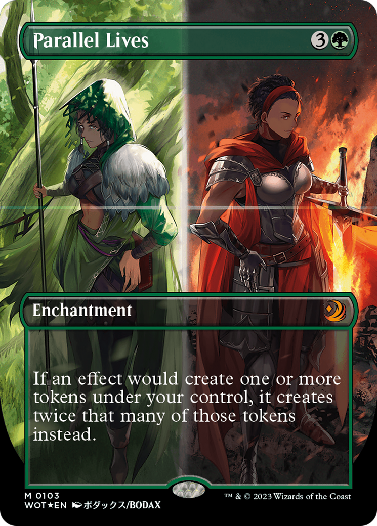Parallel Lives (Anime Borderless) (Confetti Foil) [Wilds of Eldraine: Parallel Lives (Anime Borderless) (Confetti Foil) [Wilds of Eldraine:
