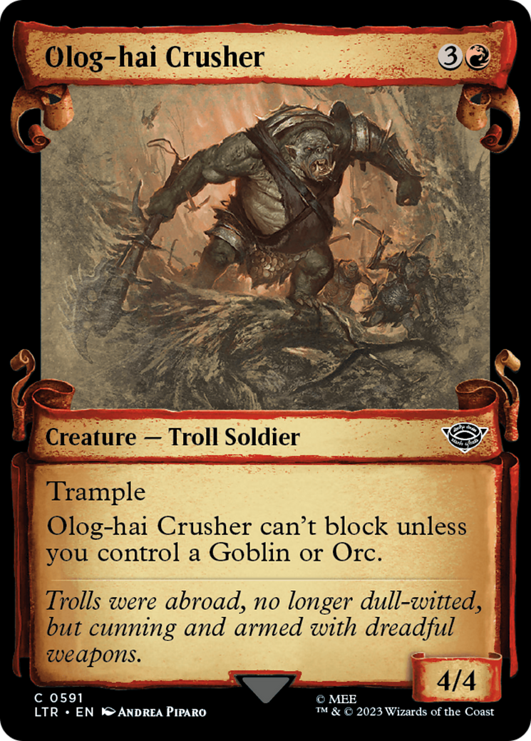 Olog-Hai Crusher [The Lord of the Rings: Tales of Middle-Earth Showcase Scrolls]