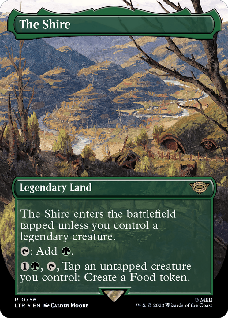The Shire (Borderless) (Surge Foil) [The Lord of the Rings: Tales of Middle-Earth]