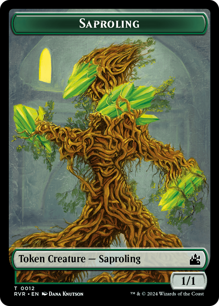 Saproling // Spirit (0004) Double-Sided Token [Ravnica Remastered Tokens]