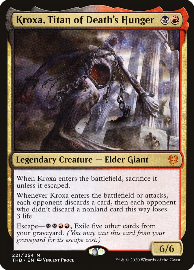 mtg theros beyond death cards Booster Box Draft (36ct) Theros: (THB) Twenty Sided If you do Kroxa, Titan of Death's Hunger
