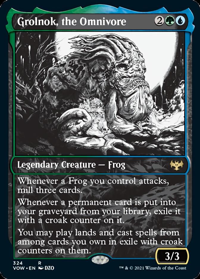 Grolnok, the Omnivore (Showcase Eternal Night) [Innistrad: Crimson Vow Grolnok, the Omnivore (Showcase Eternal Night) [Innistrad: Crimson Vow