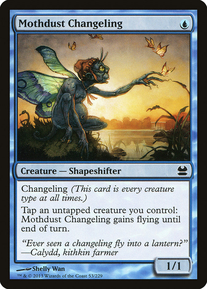 mtg cards with changeling MTG-4x-Near Mint, English-Valiant Changeling-Modern Horizons