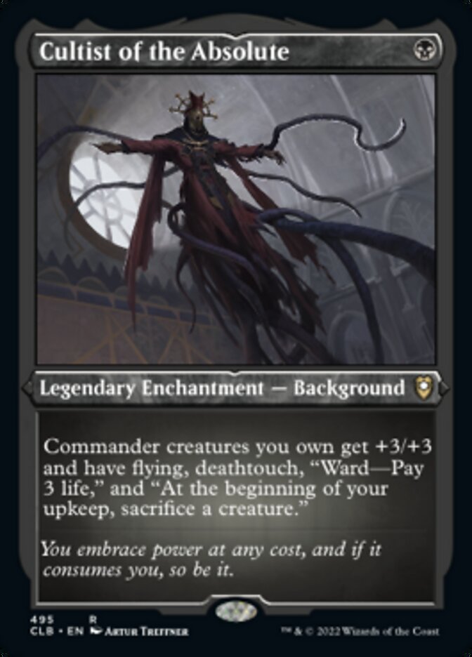 Cultist of the Absolute (Foil Etched) [Commander Legends: Battle for B Cultist of the Absolute (Foil Etched) [Commander Legends: Battle for B