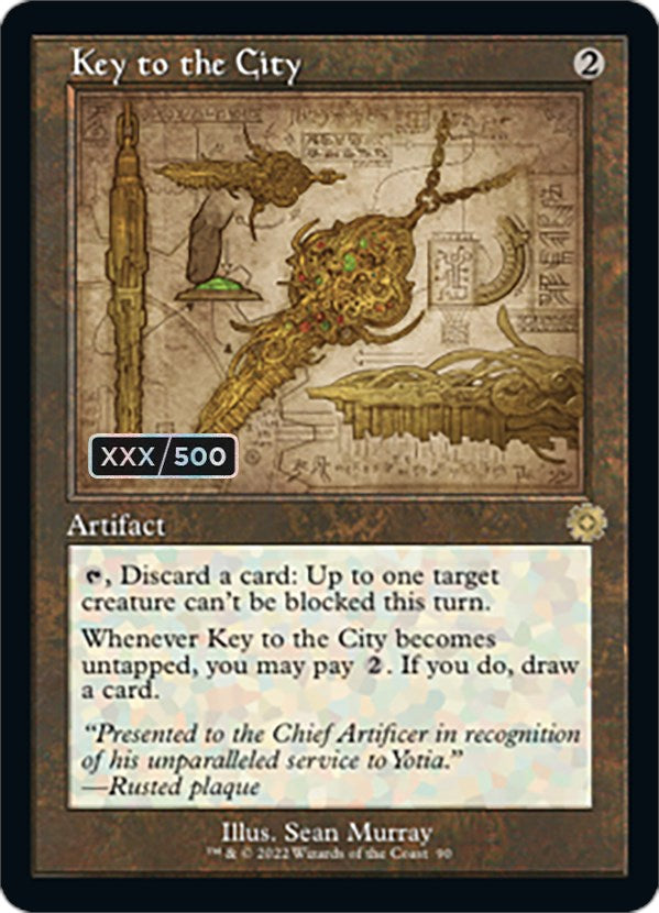 Key to the City (Retro Schematic) (Serialized) [The Brothers' War Retr Key to the City (Retro Schematic) (Serialized) [The Brothers' War Retr