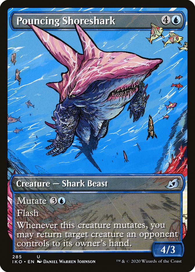 mtg ikoria showcase cards Magic Lair of Behemoths Card Prices where X is the number of times this creature has mutated. Pouncing Shoreshark (Showcase) [Ikoria: Lair