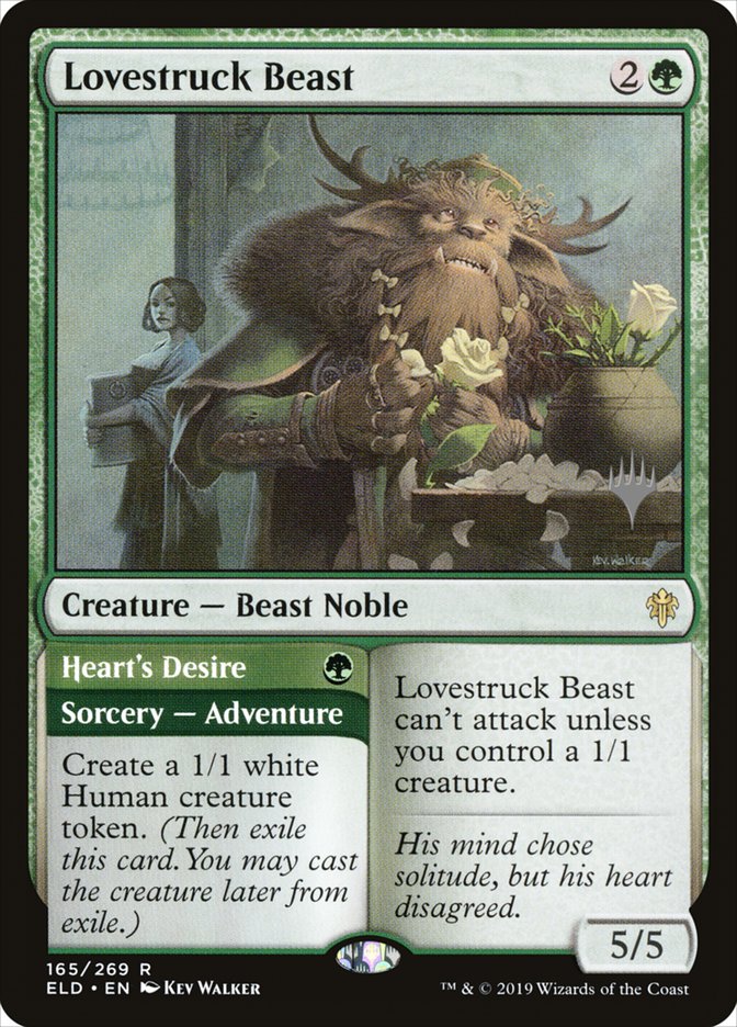 Lovestruck Beast // Heart's Desire (Promo Pack) [Throne of Eldraine Pr Lovestruck Beast // Heart's Desire (Promo Pack) [Throne of Eldraine Pr