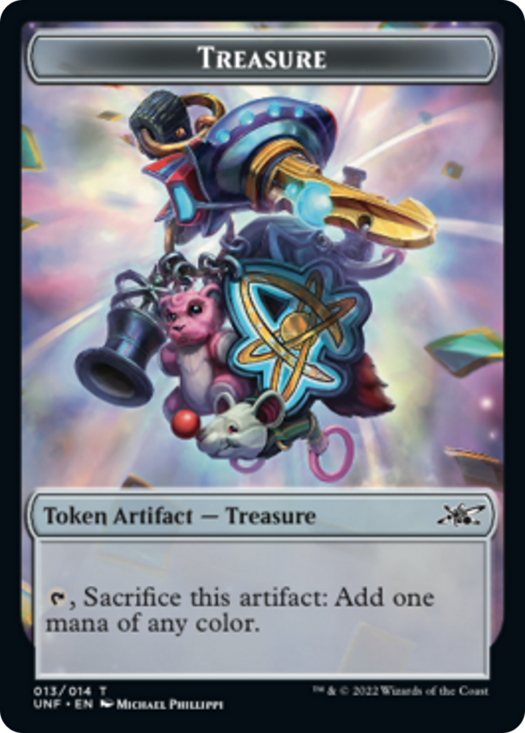 Clown Robot (003) // Treasure (013) Double-Sided Token [Unfinity Token Clown Robot (003) // Treasure (013) Double-Sided Token [Unfinity Token