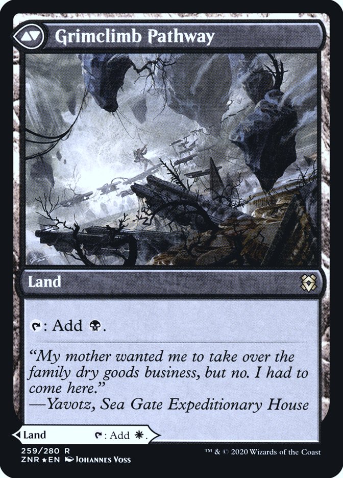 pathway cards mtg Brightclimb Pathway // Grimclimb Pathway [Zendikar Rising Prerelease P